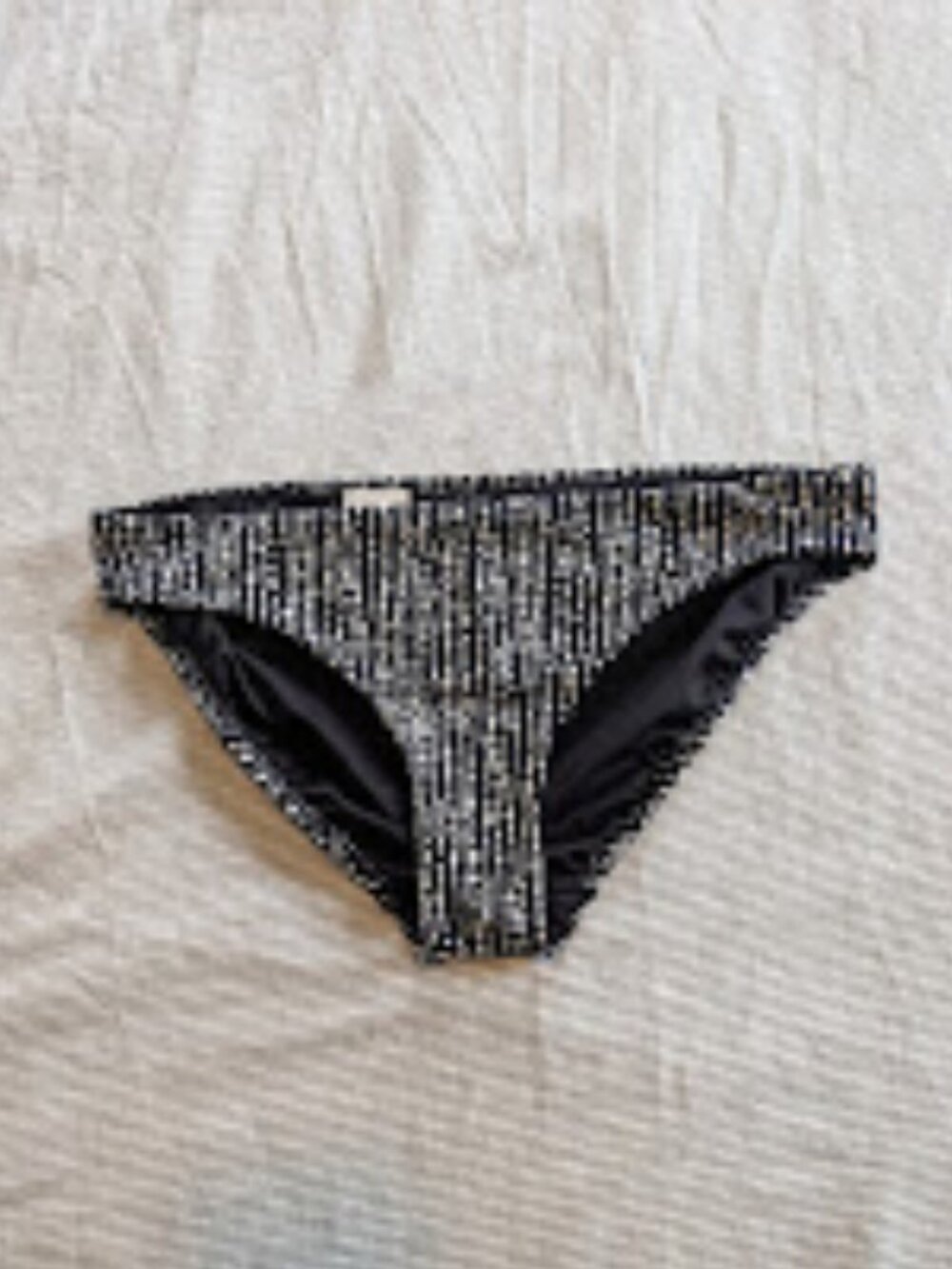 New Athleta Clean Medium Swim Bottom Black pattern Small